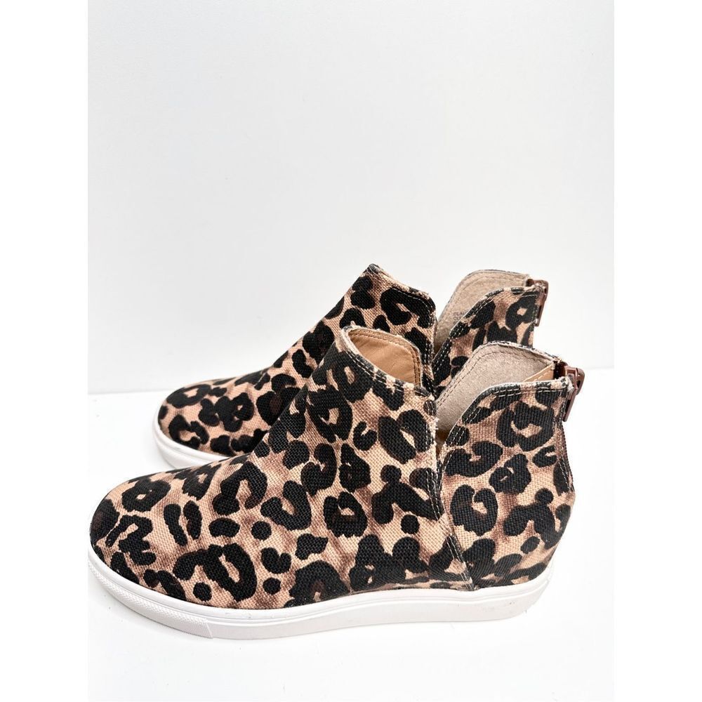 Steve Madden‎ Boots Womens Size 6 Claud Brown Black Leopard Print Ankle Bootie